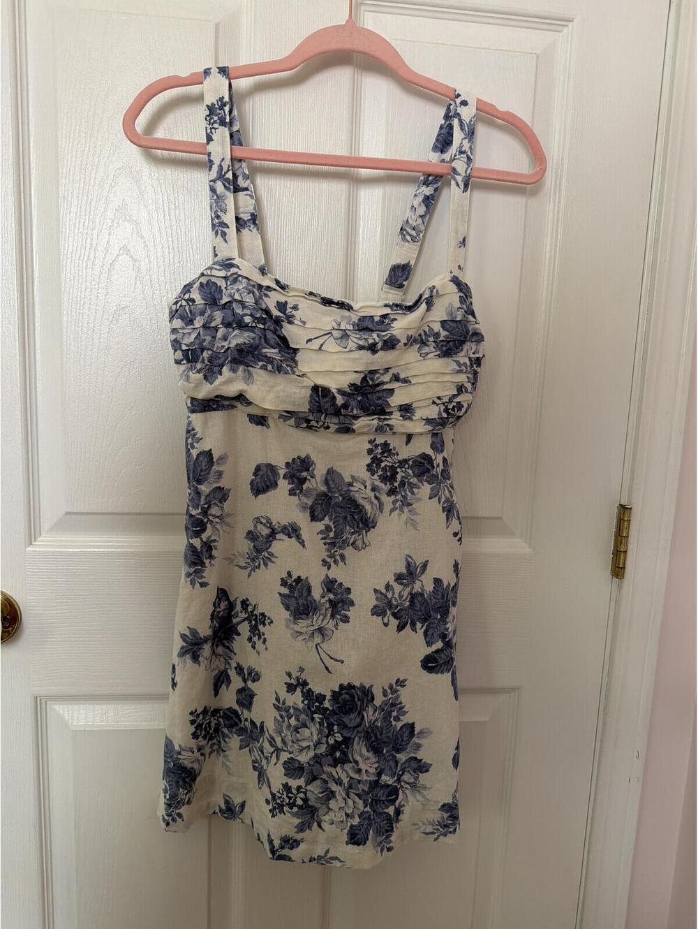 Abercrombie and Fitch Blue Floral Dress with built in shorts size M